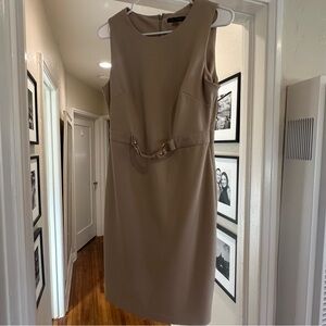 Tommy Hilfiger Beige Midi Dress